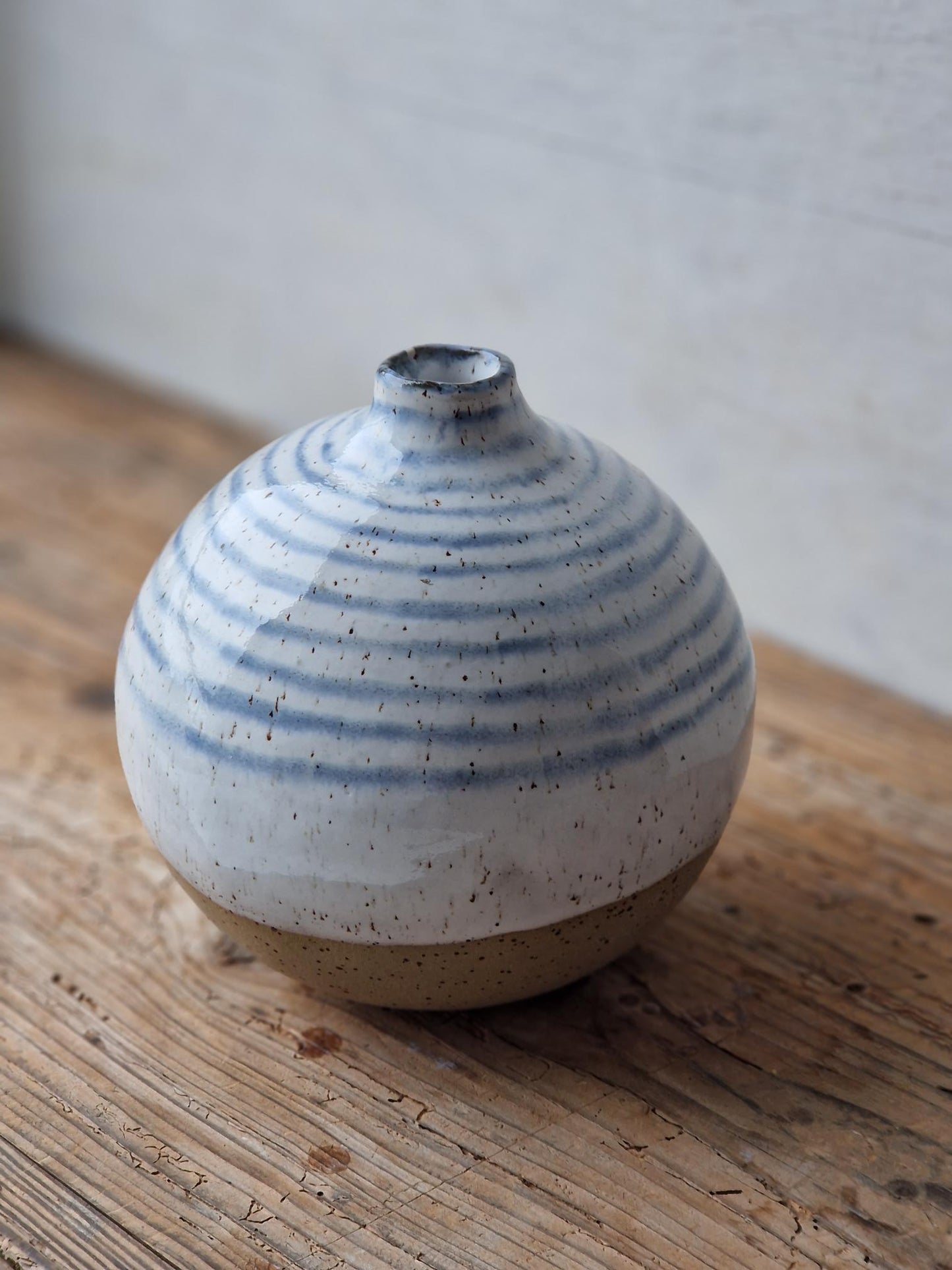 Stripy Orb Vase