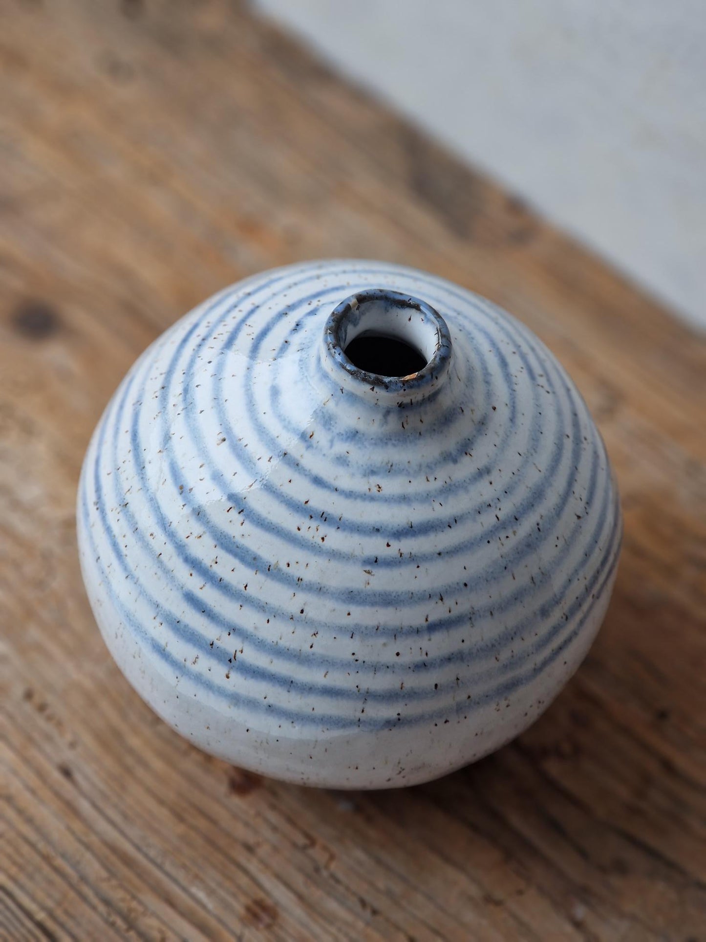 Stripy Orb Vase