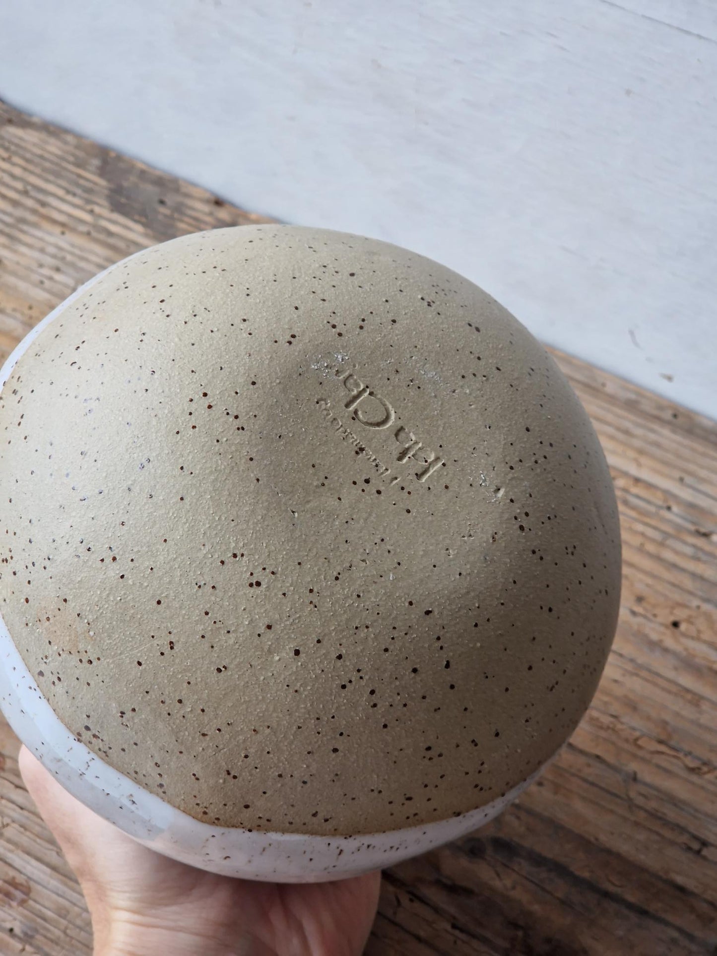Stripy Orb Vase