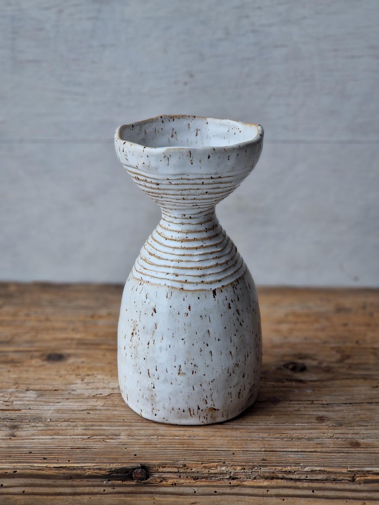 Slightly Flawed: Speckled White Vase