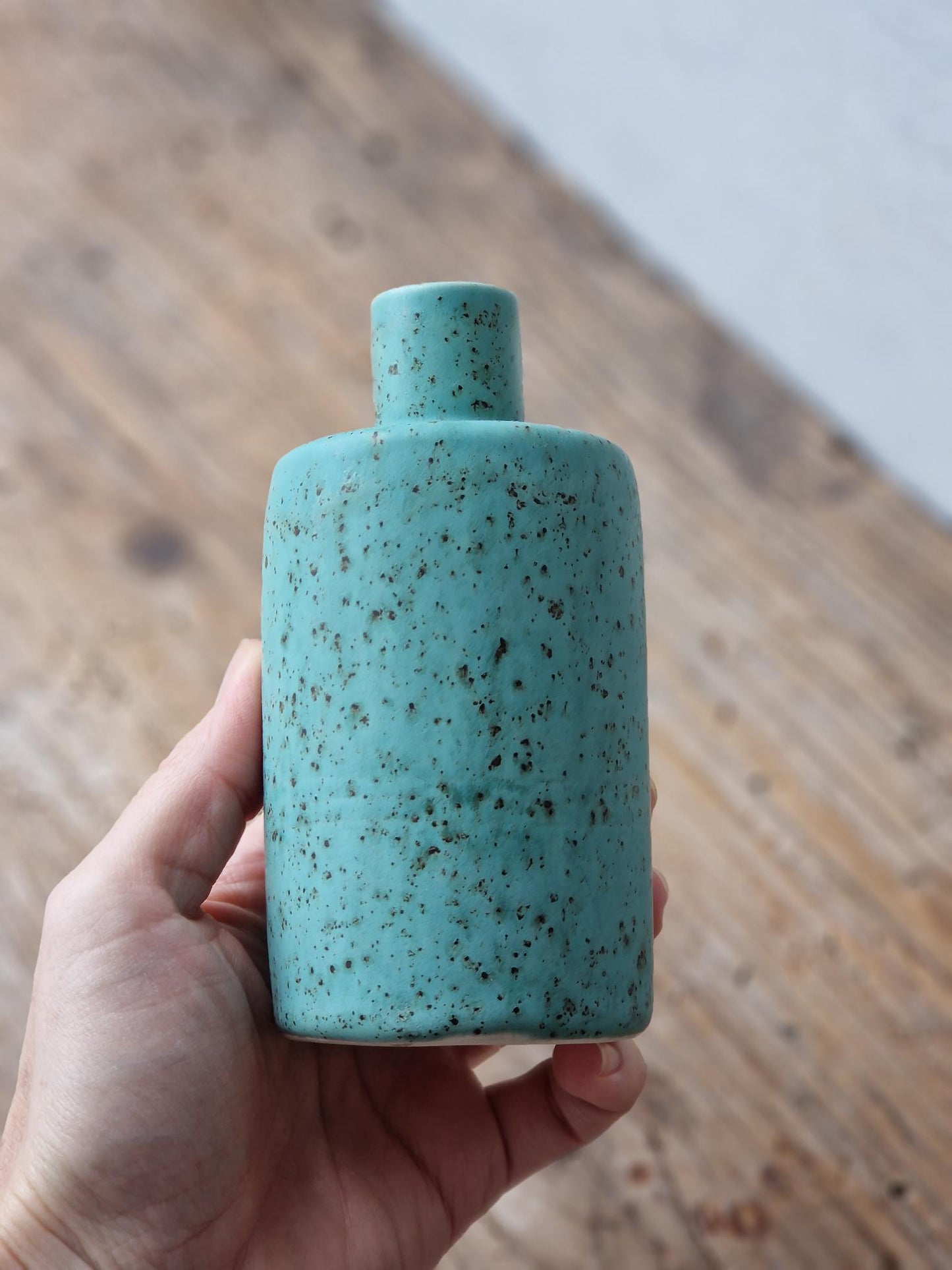 Turquoise Bottle Vase