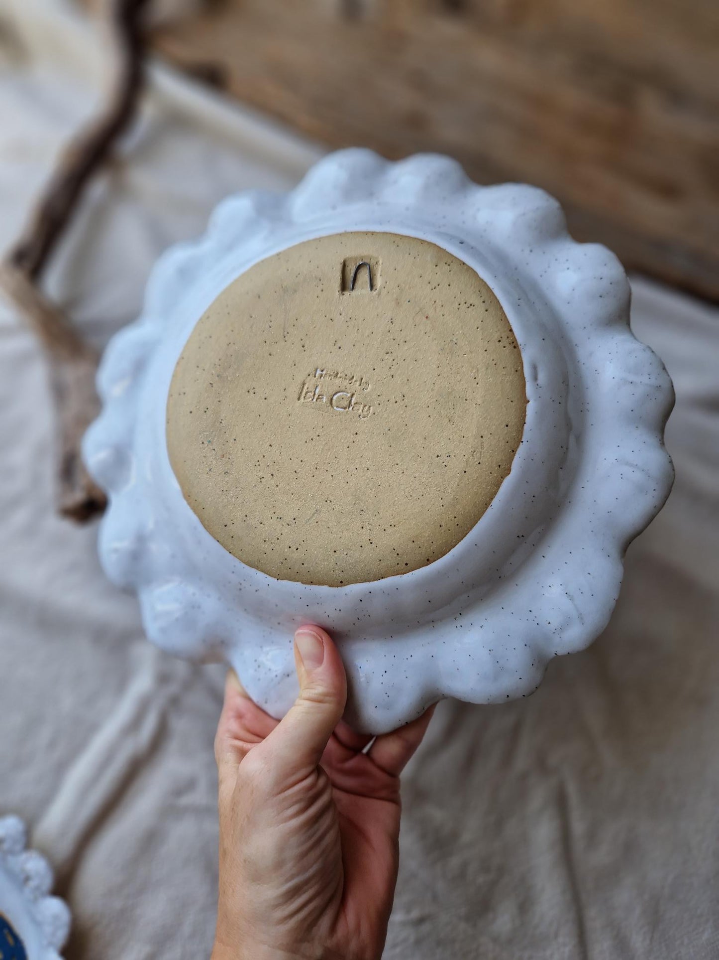Floral Wavy Bowl / Wall Plate