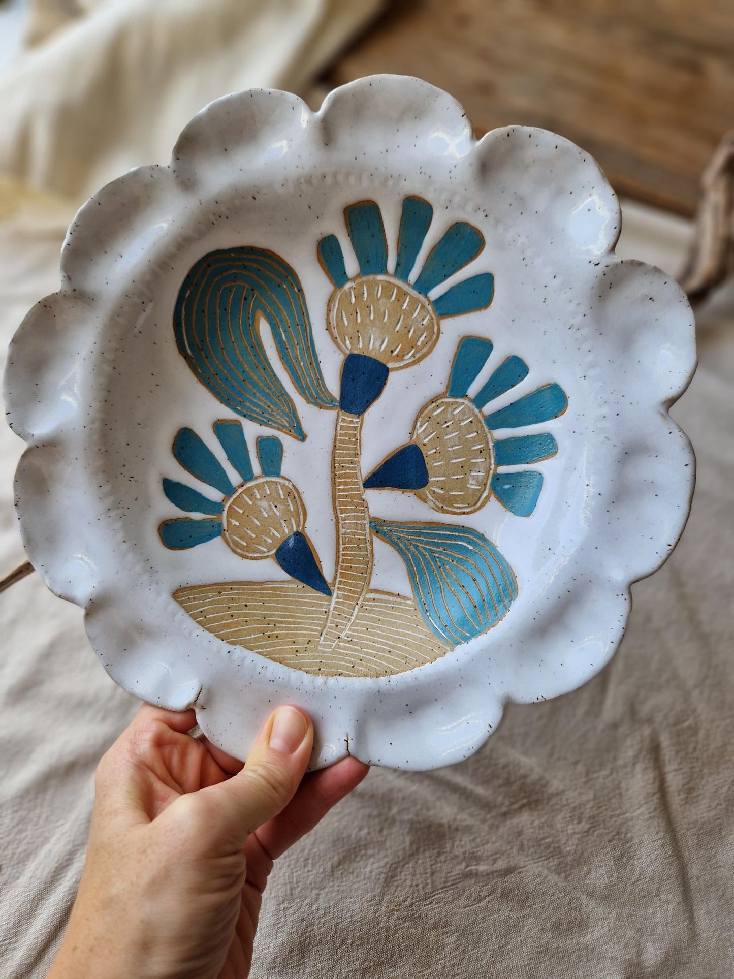 Slightly Flawed: Cactus Wavy Bowl