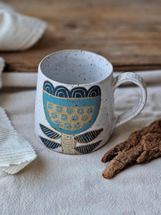 Blue Tulip Mug