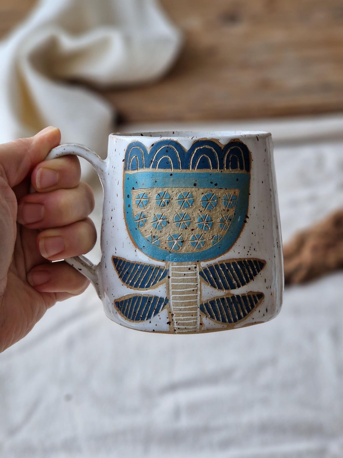 Blue Tulip Mug