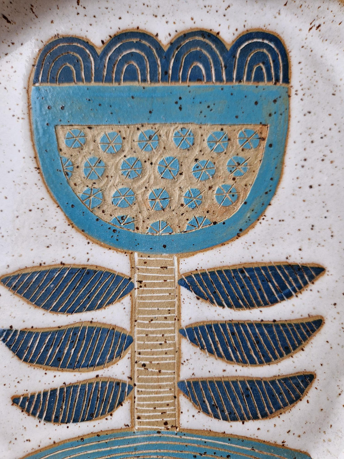Blue Tulip Plate