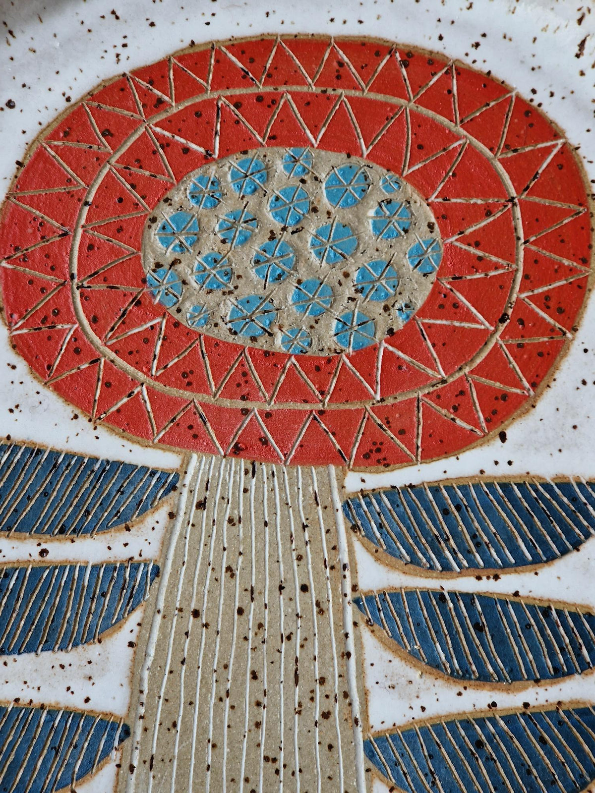 Slighty Warped: Floral Plate