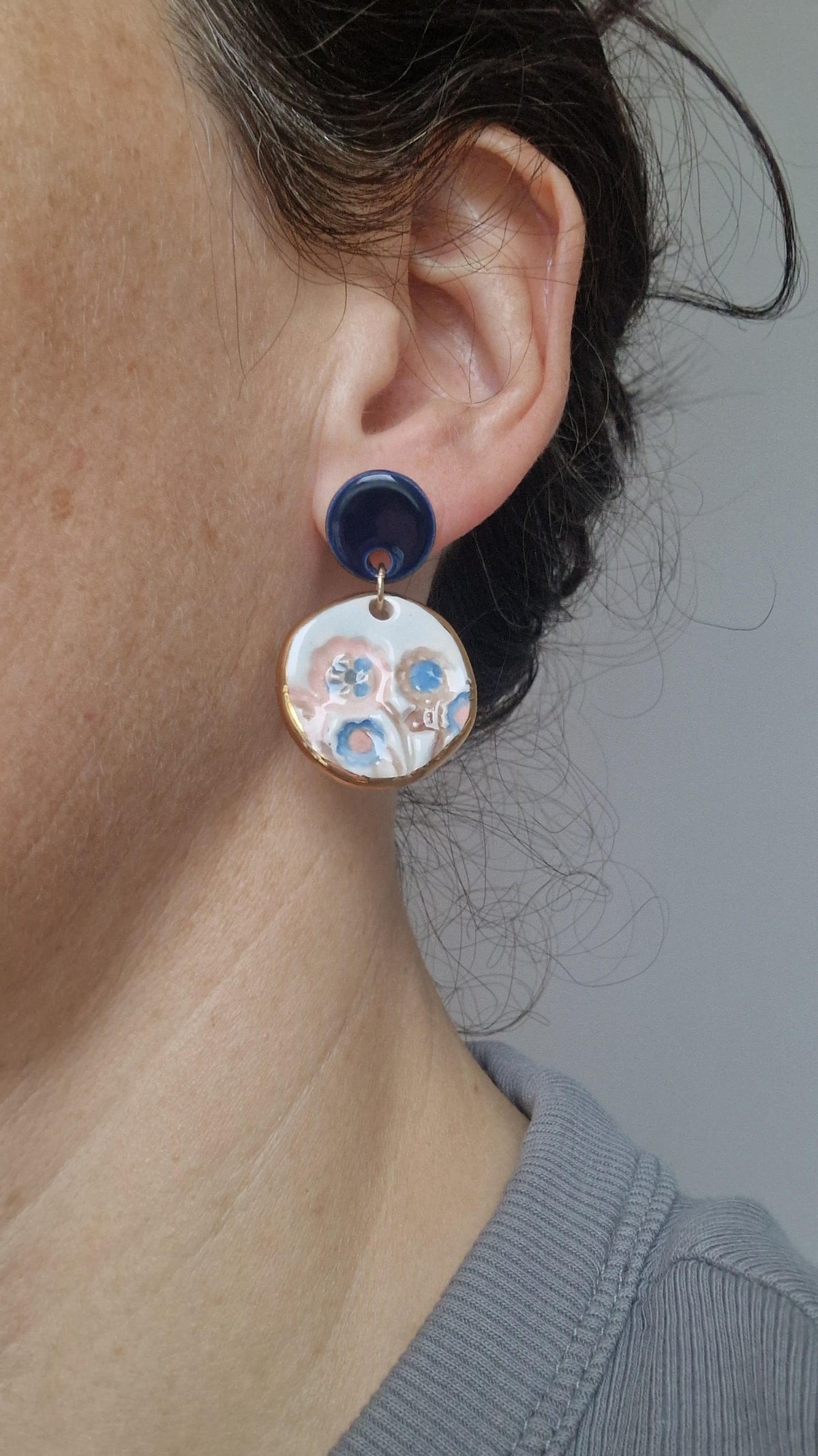 Ceramic Earrings No. 256