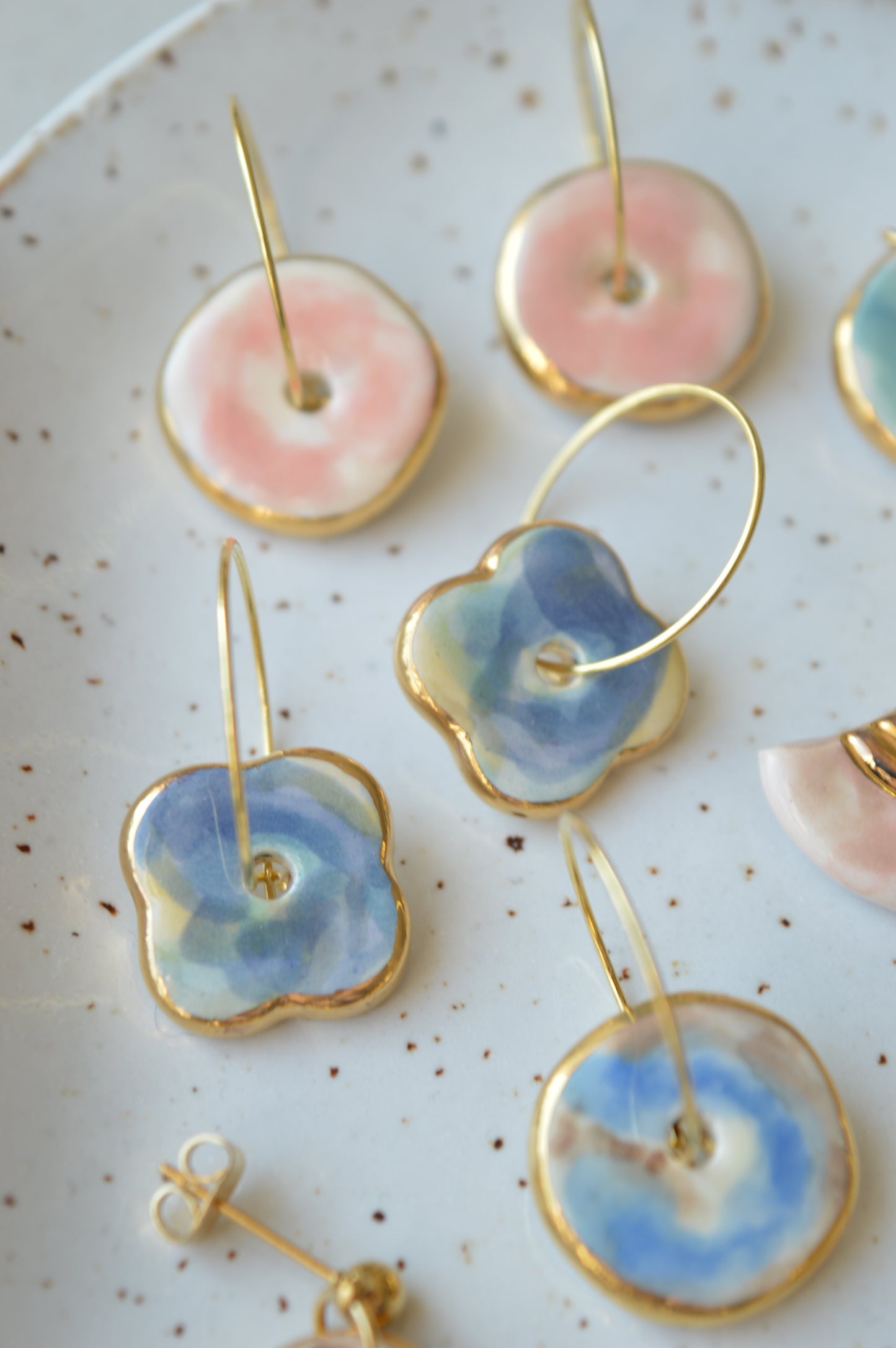 Ceramic earrings No. 88