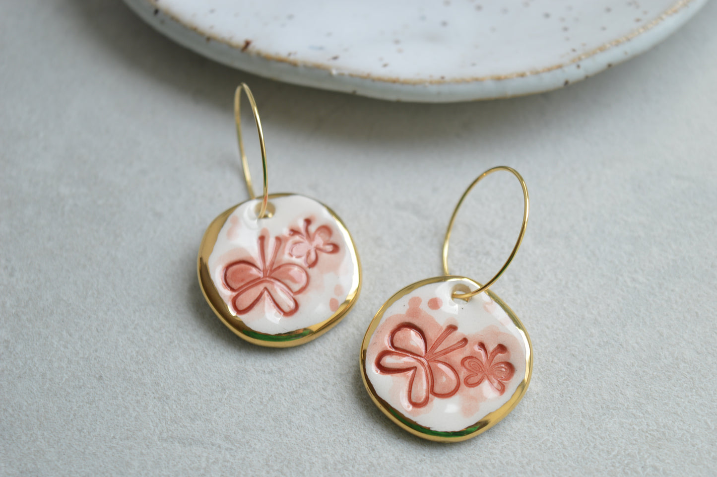 Ceramic earrings No. 6