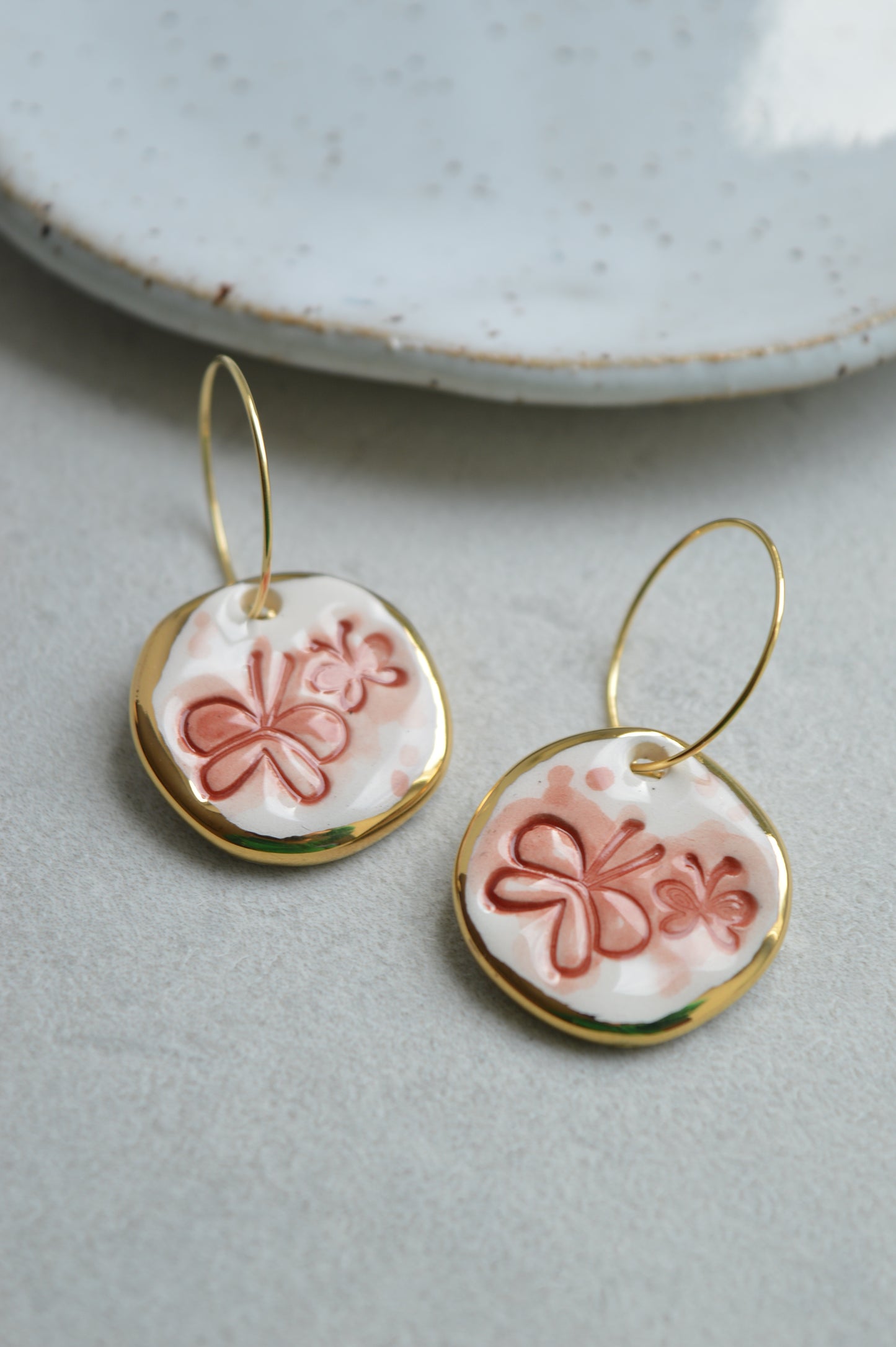 Ceramic earrings No. 6