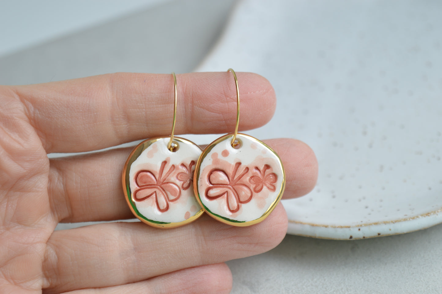 Ceramic earrings No. 6