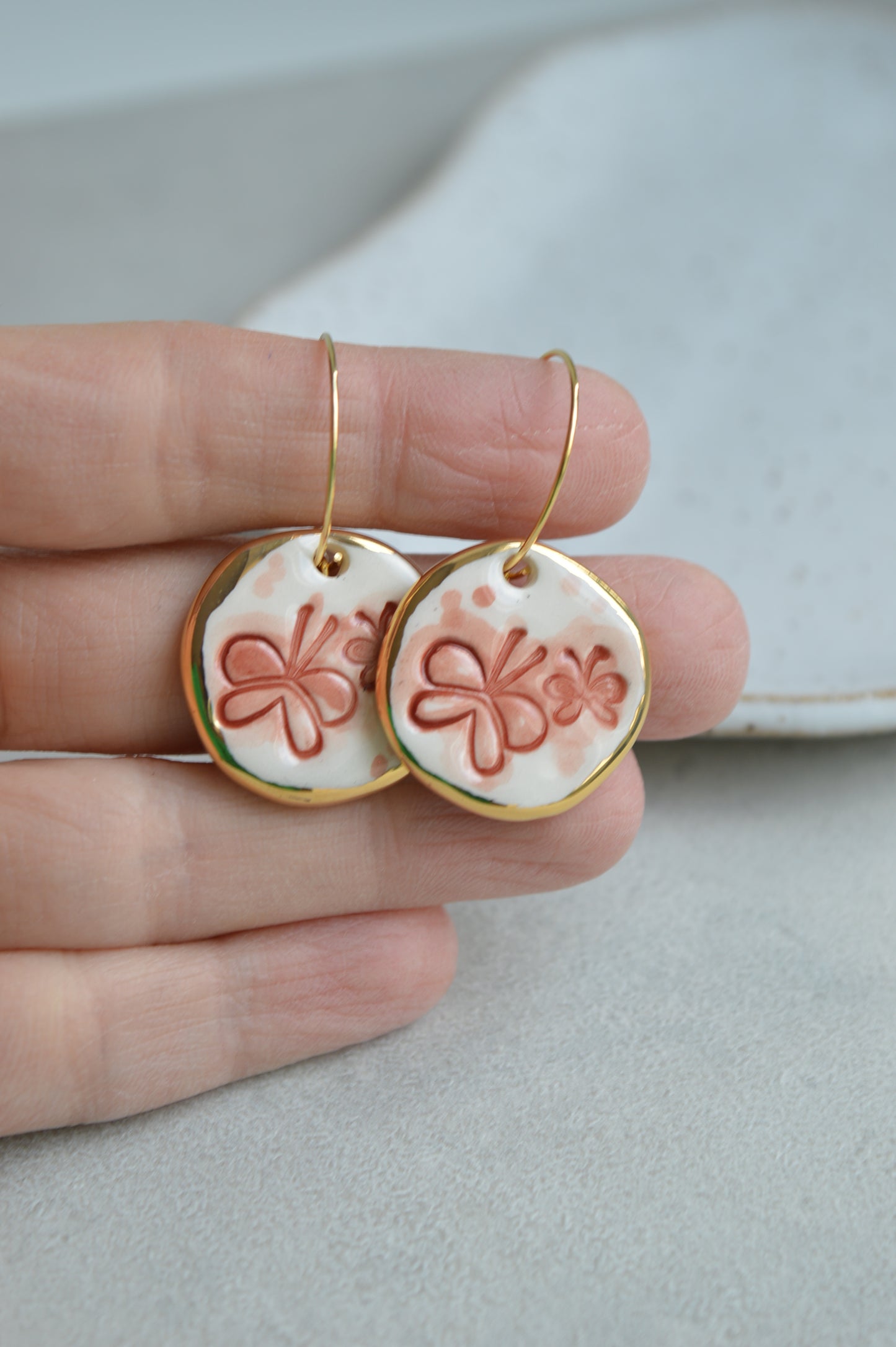 Ceramic earrings No. 6