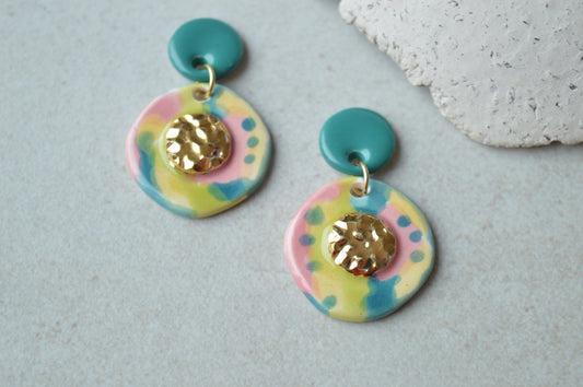 Colourful earrings