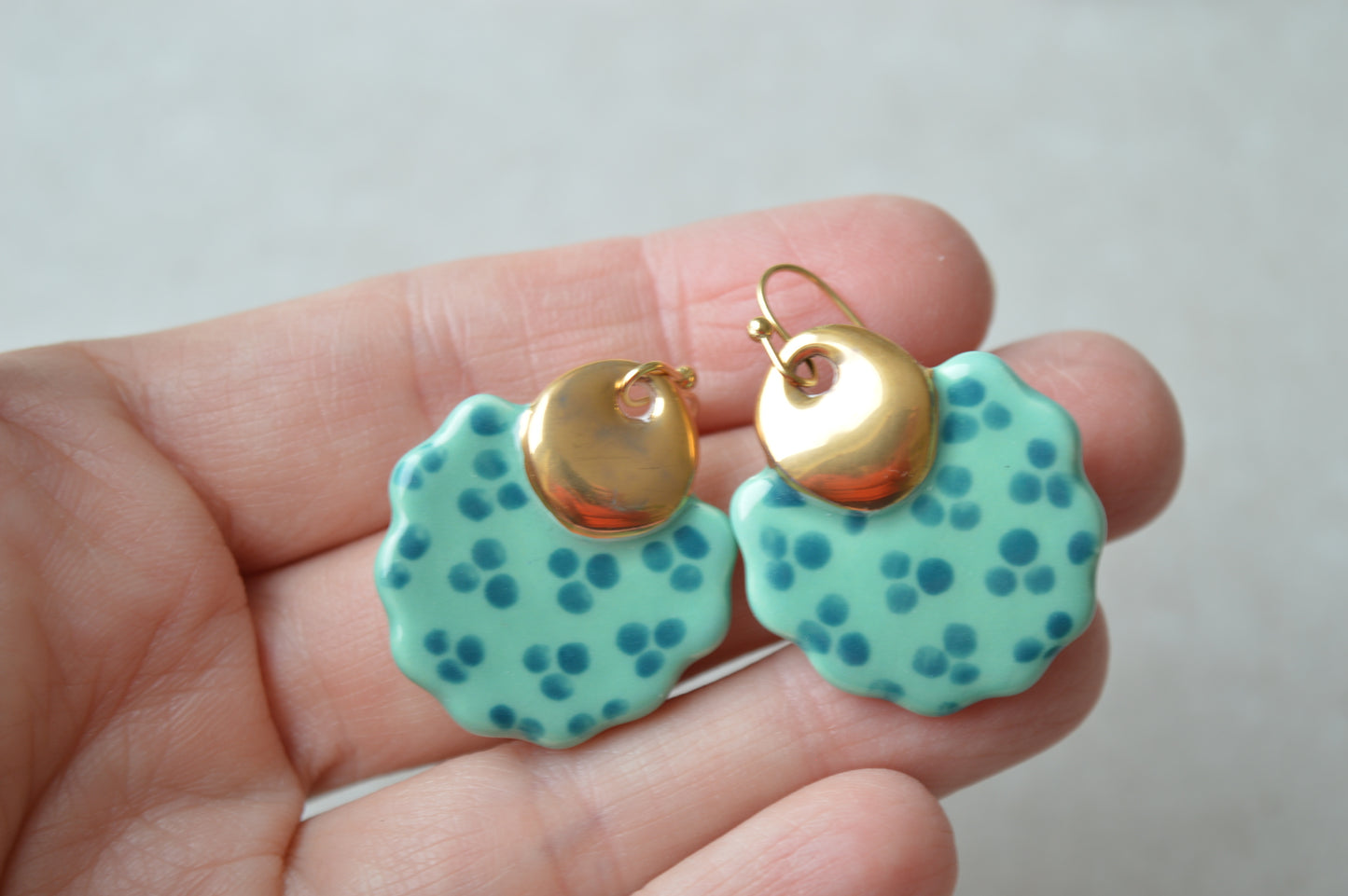 Ceramic earrings No. 13