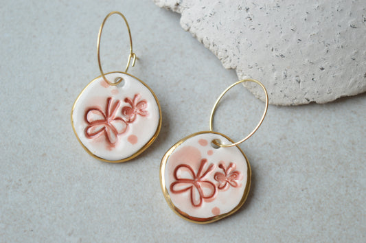 Drop earrings - butterflies
