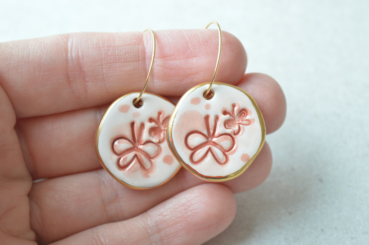 Drop earrings - butterflies