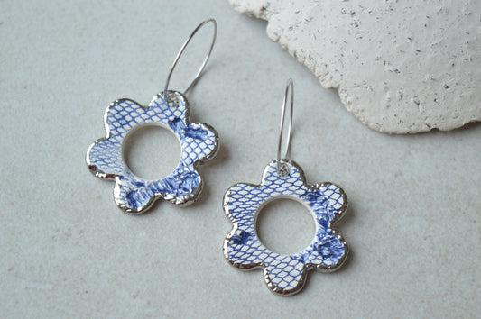 Drop earrings - flower