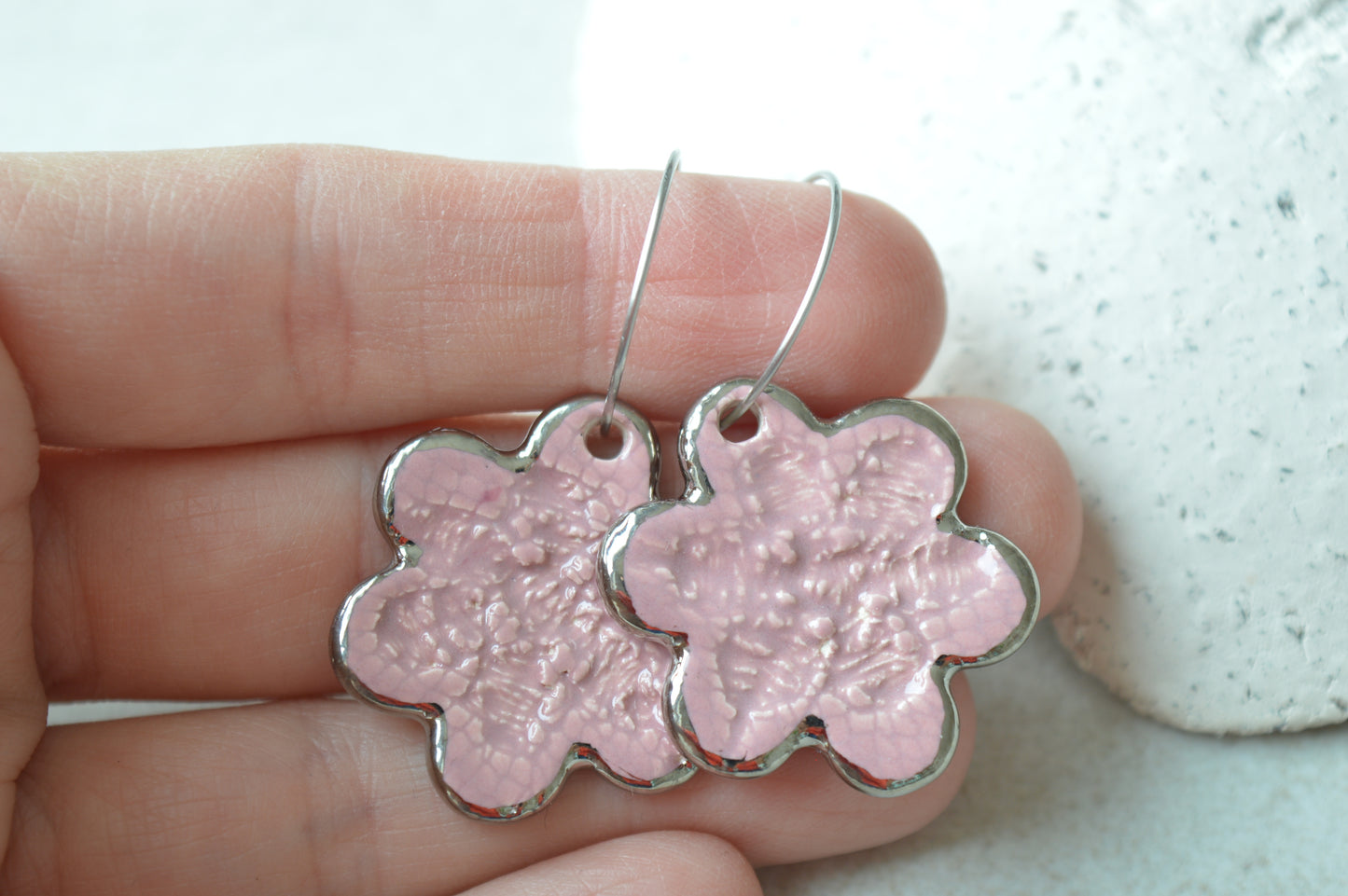 Drop earrings - flower