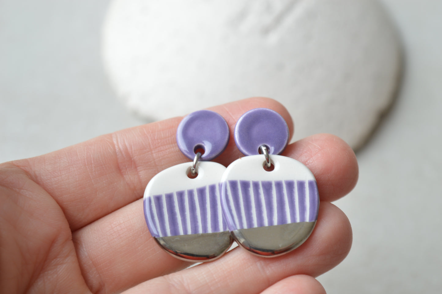 Sgraffito Earrings
