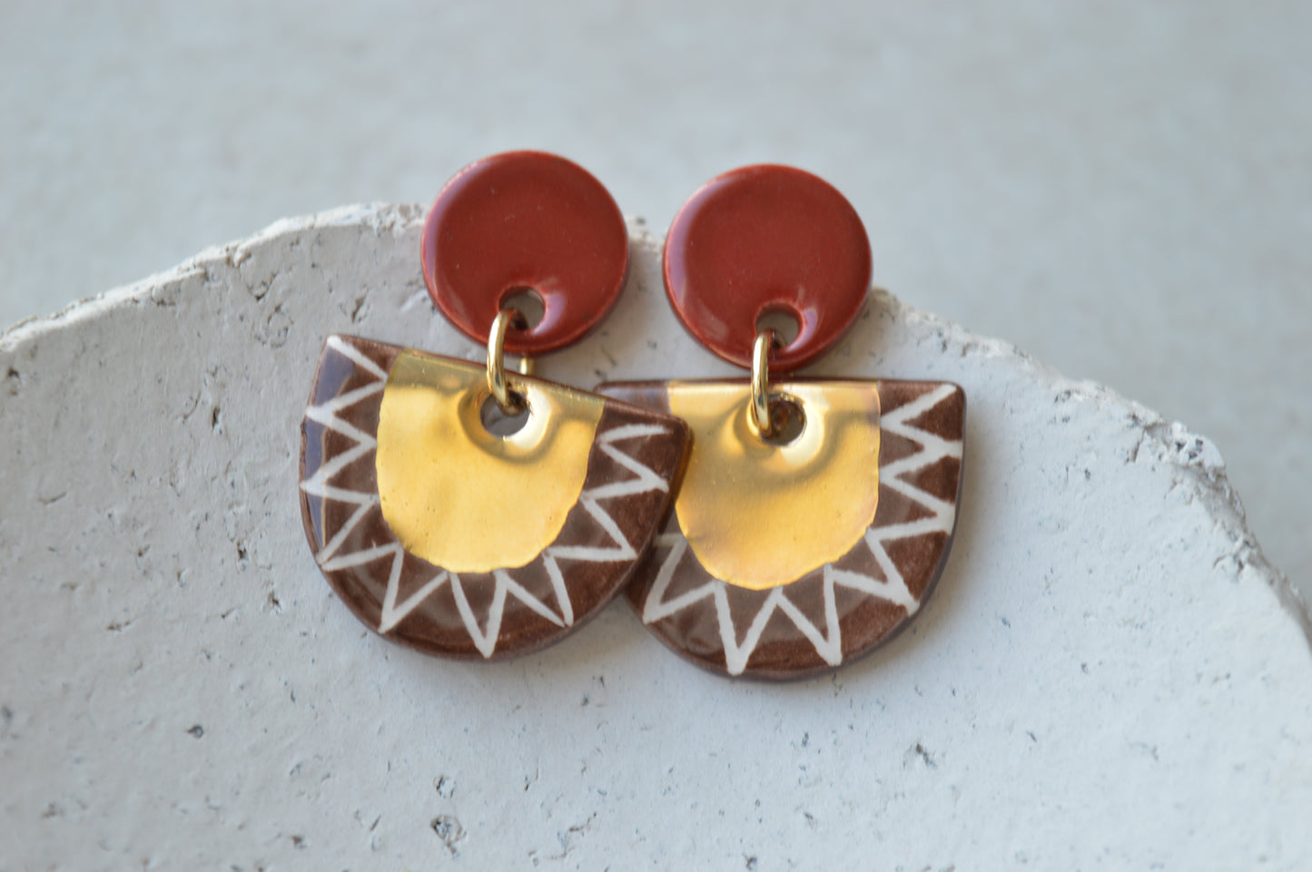 Ceramic Earrings No. 116