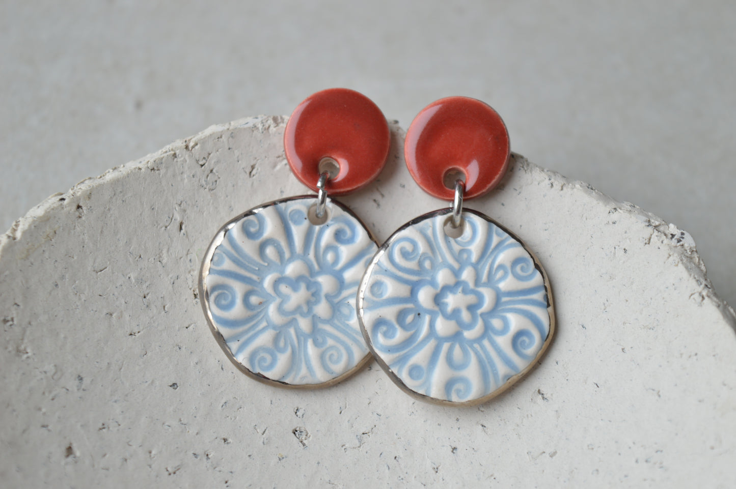 Ceramic Earrings No. 163