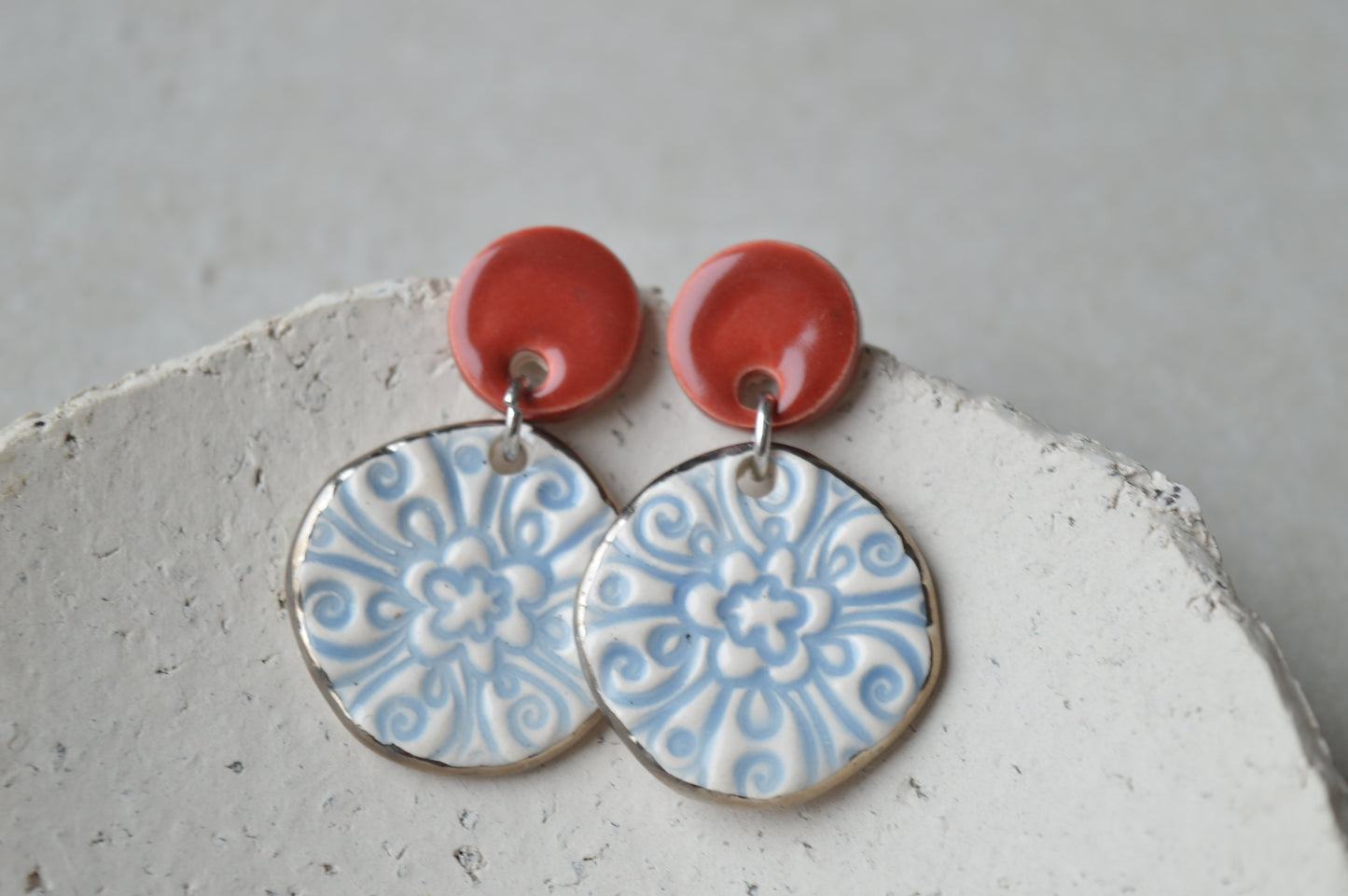 Ceramic Earrings No. 163