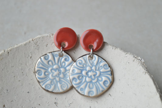 Ceramic Earrings No. 163