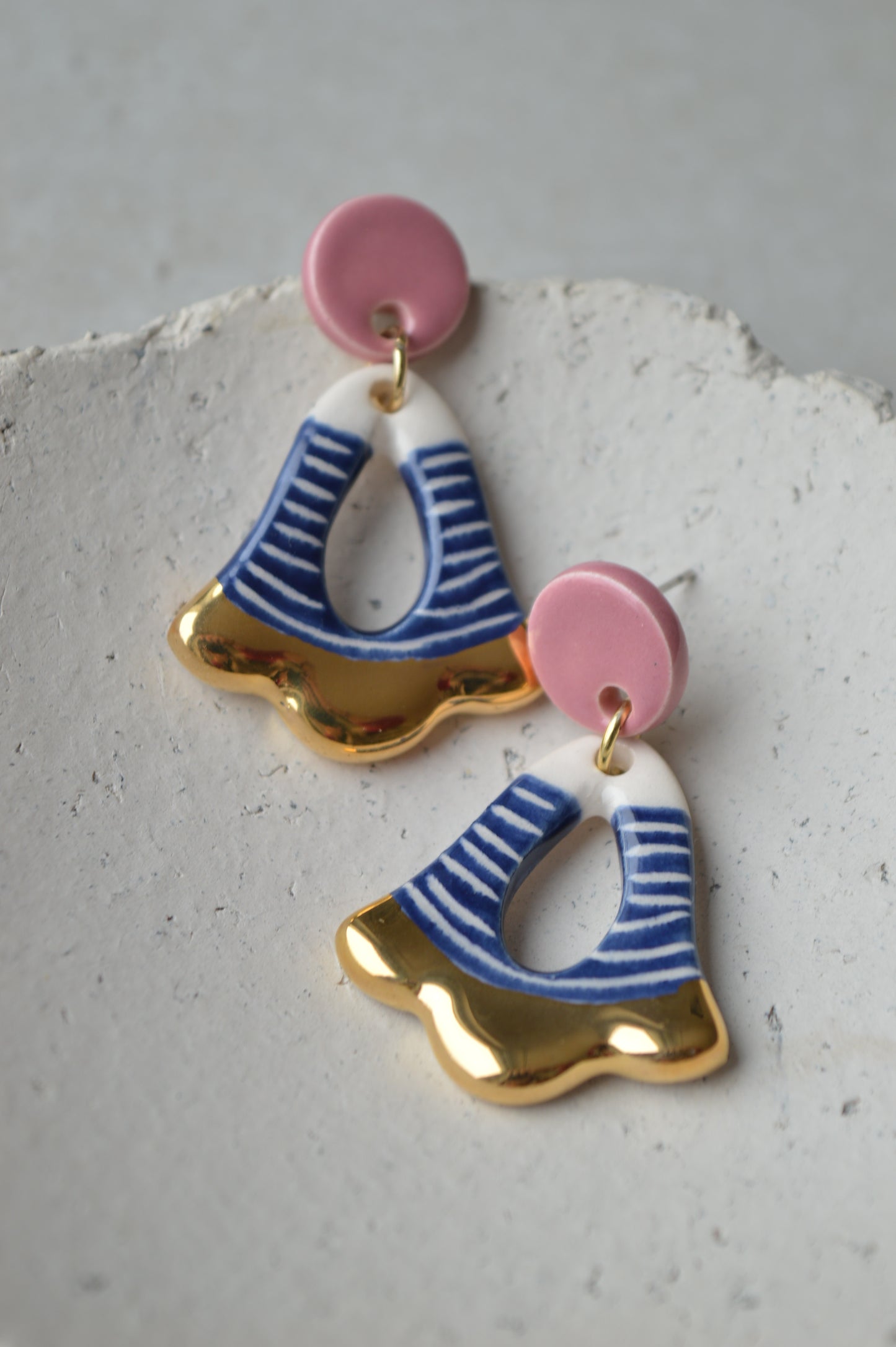 Ceramic Earrings No. 132