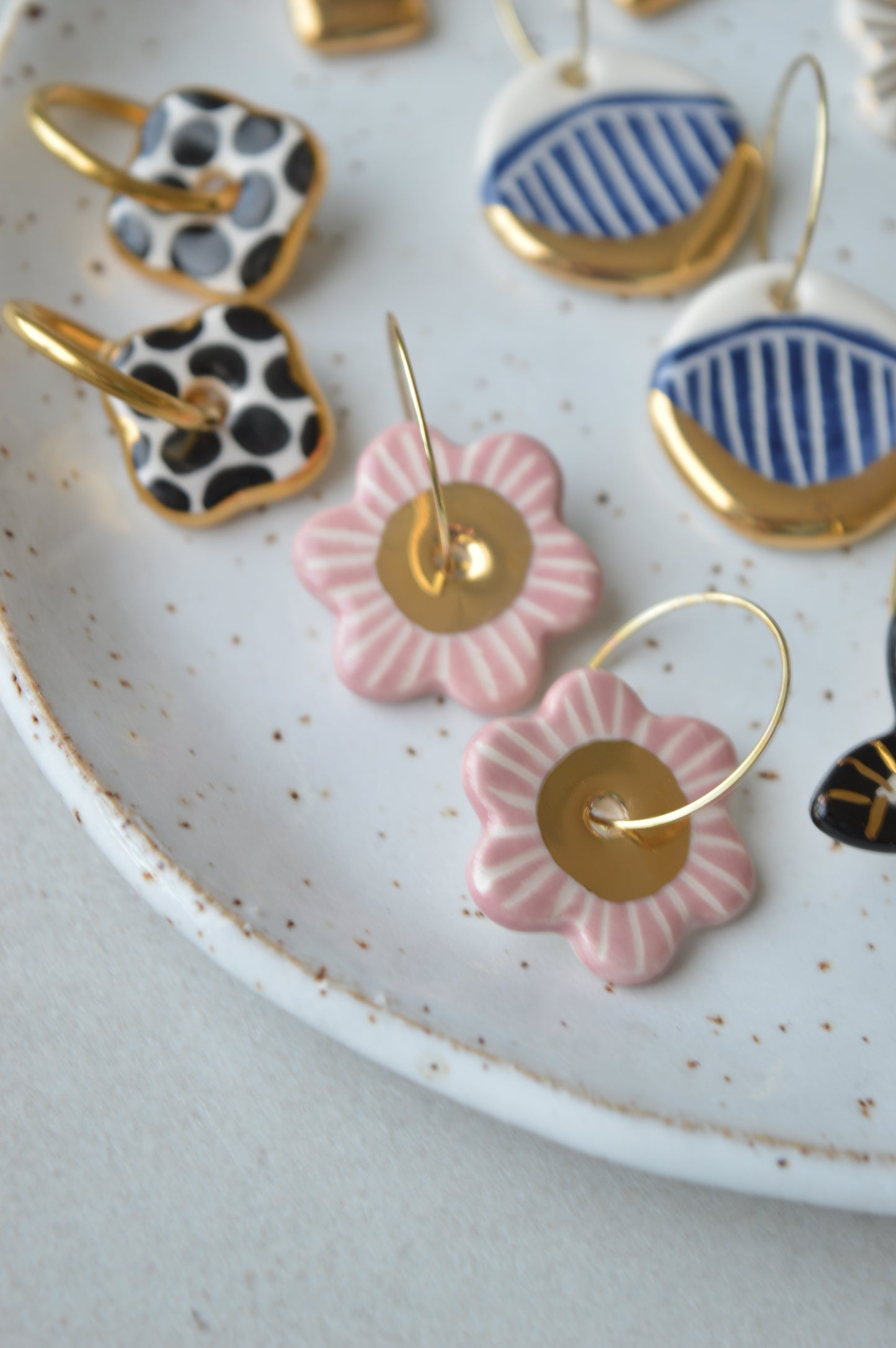 Ceramic Earrings No. 167