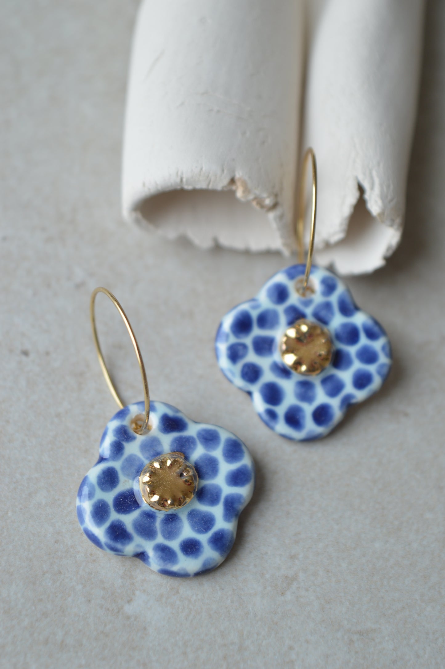 Ceramic Earrings No. 122