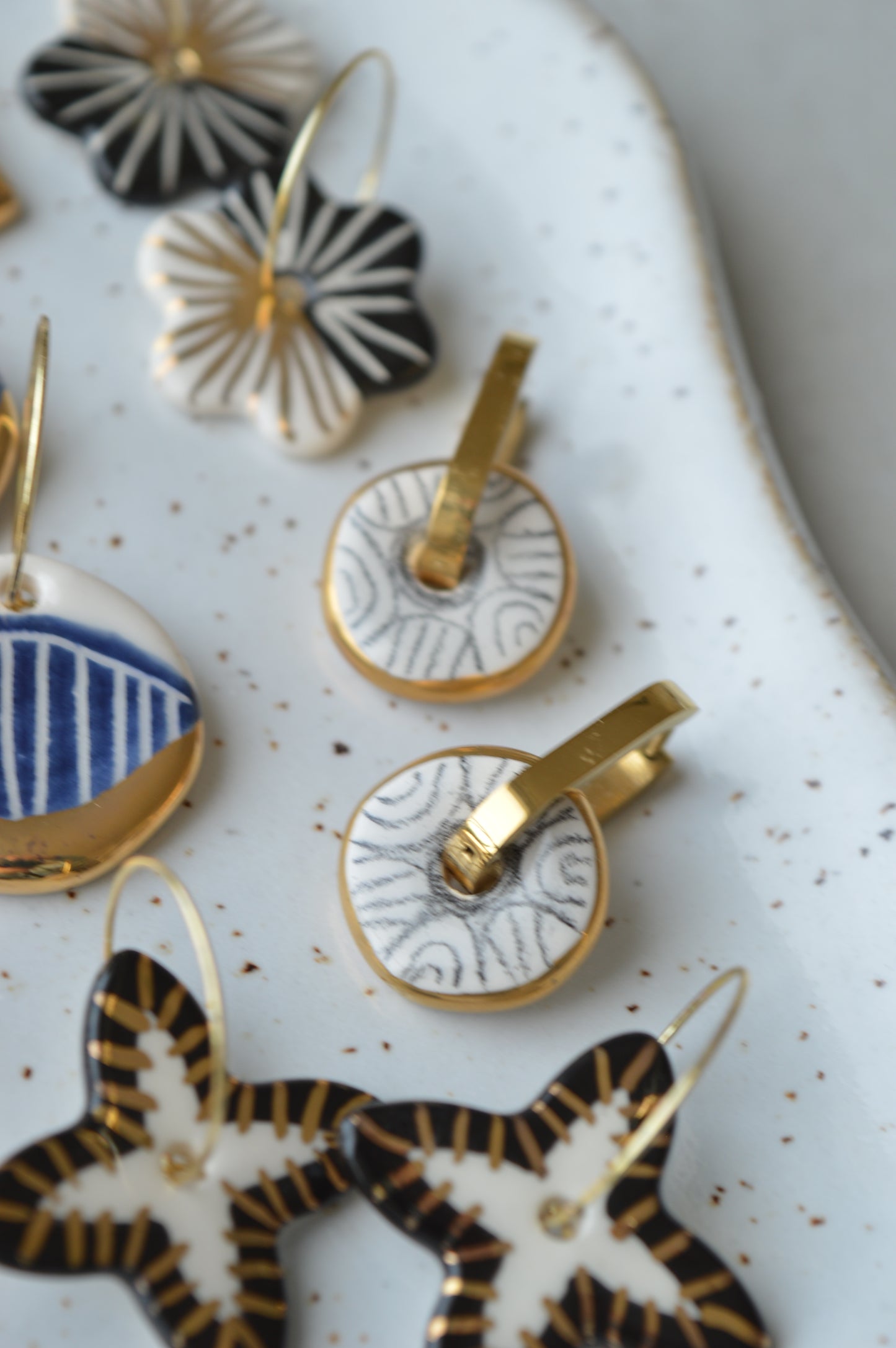 Ceramic Earrings No. 170