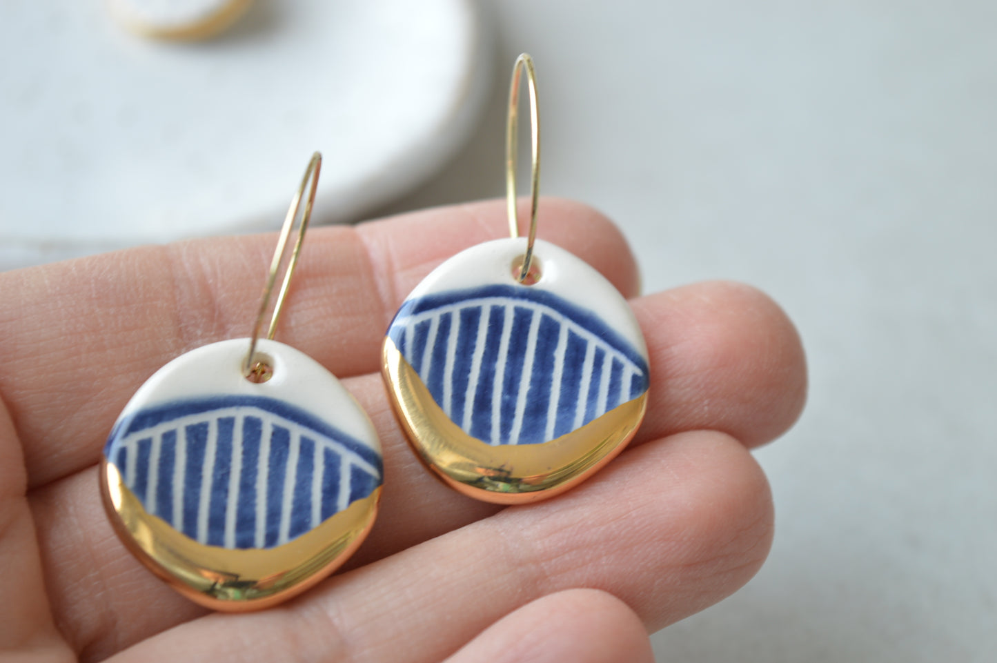 Ceramic Earrings No. 169