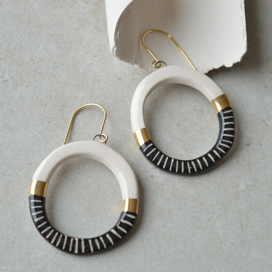 Ceramic Earrings No. 111