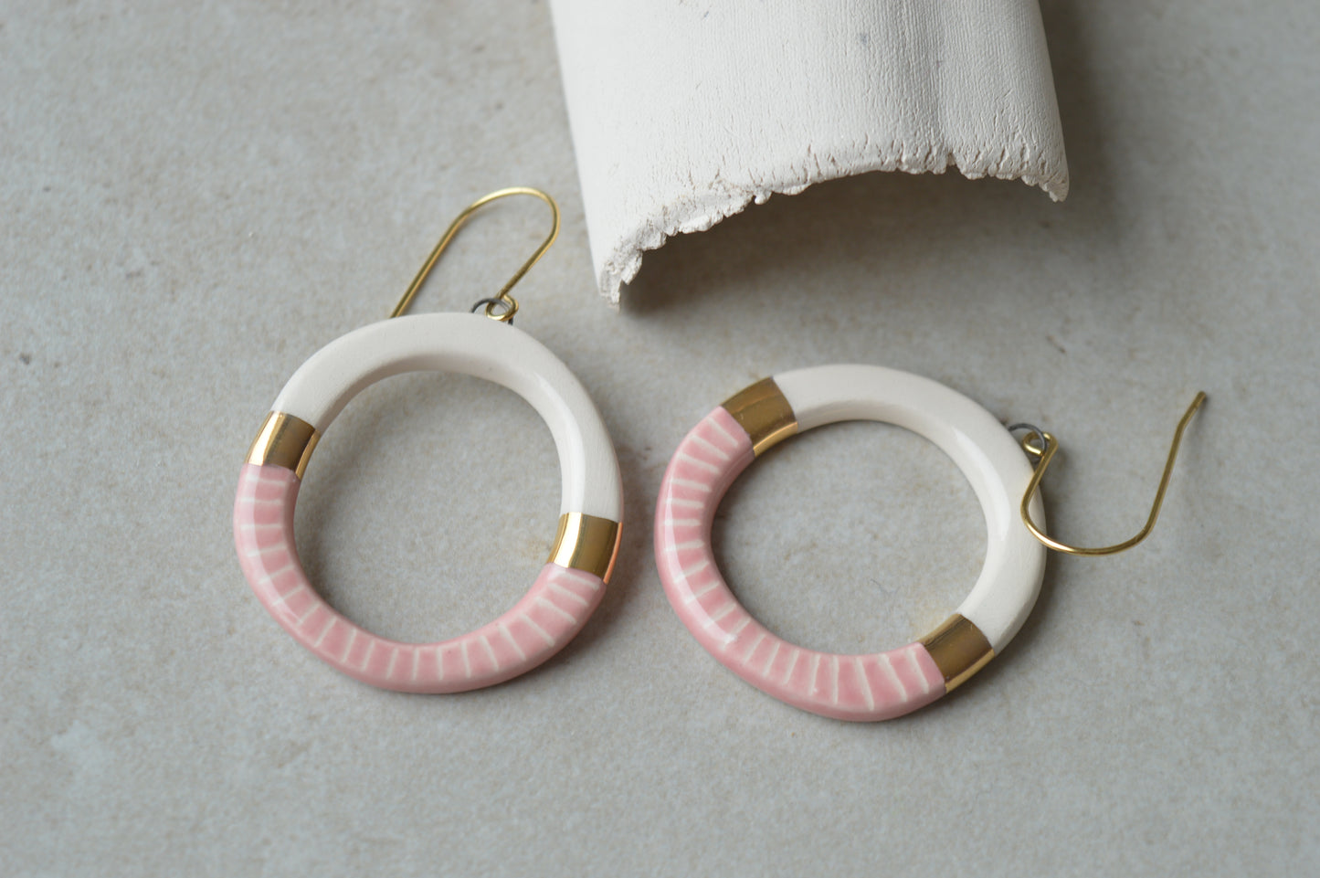 Ceramic Earrings No. 129