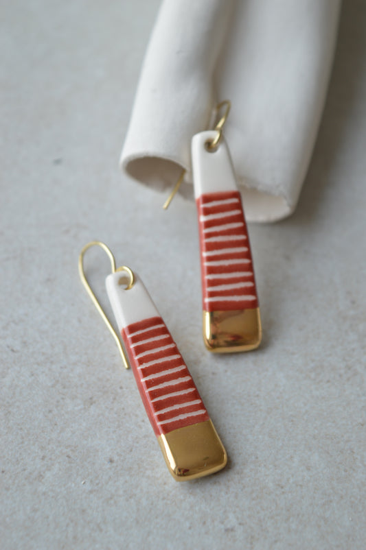 Ceramic Earrings No. 114