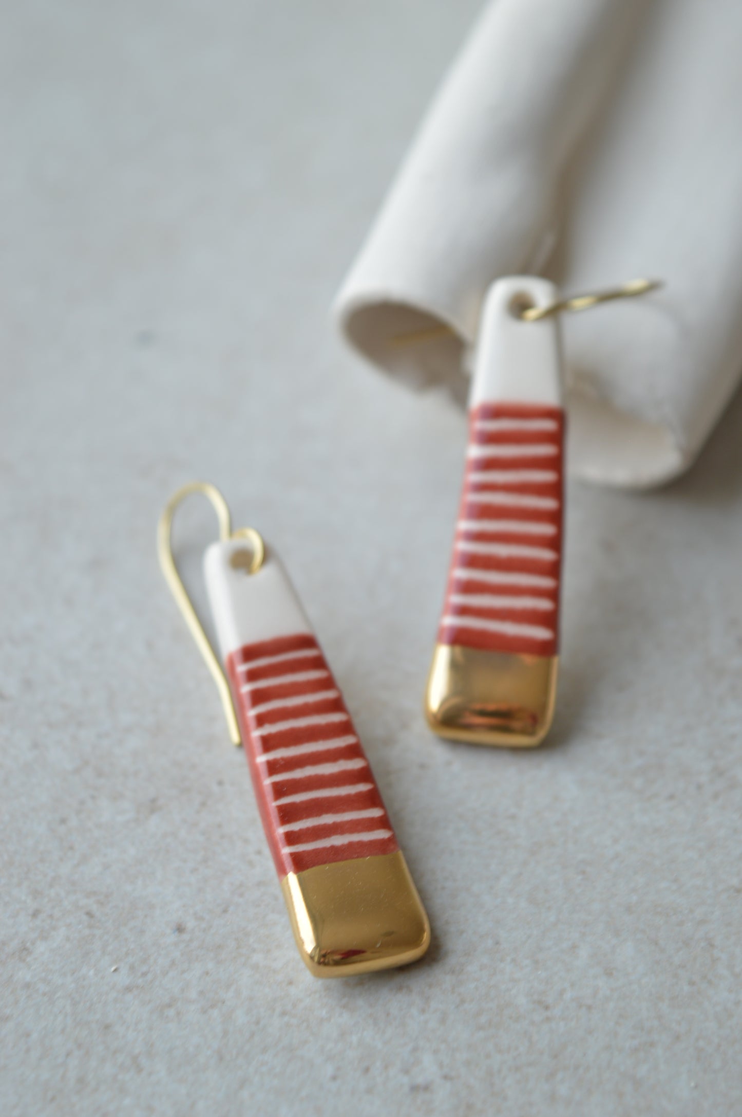 Ceramic Earrings No. 114