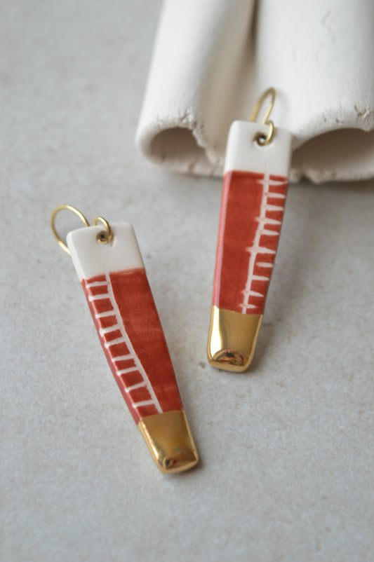 Ceramic Earrings No. 112