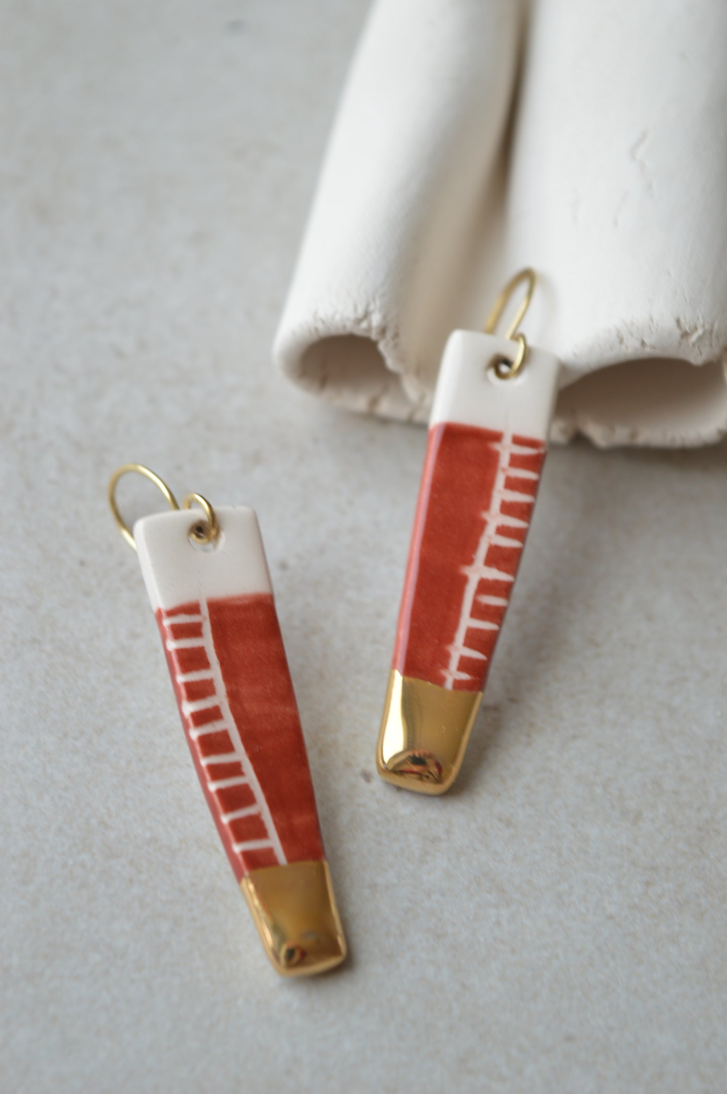 Ceramic Earrings No. 112