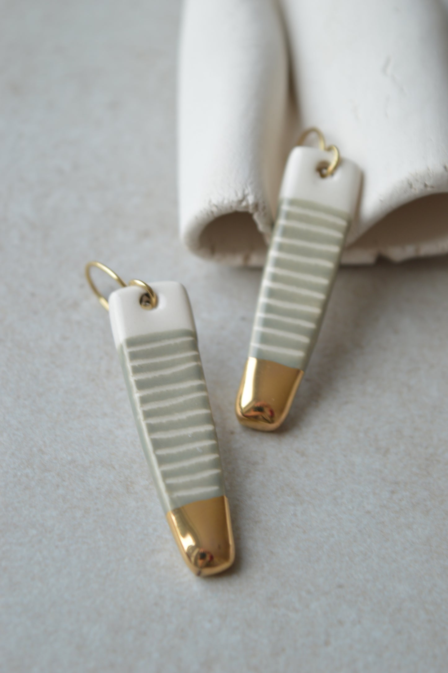 Ceramic Earrings No. 157