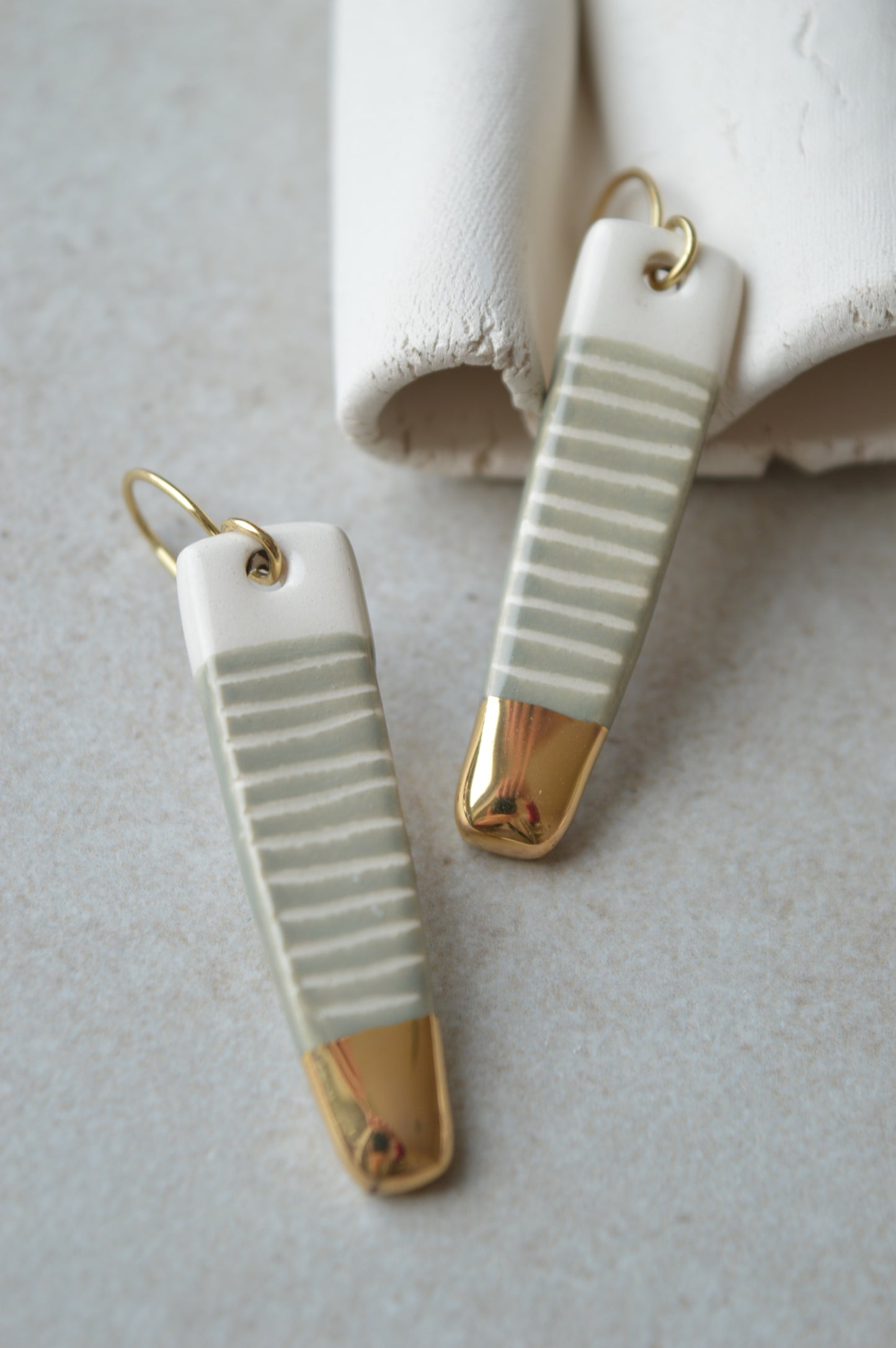 Ceramic Earrings No. 157