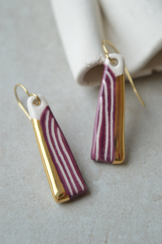Ceramic Earrings No. 155