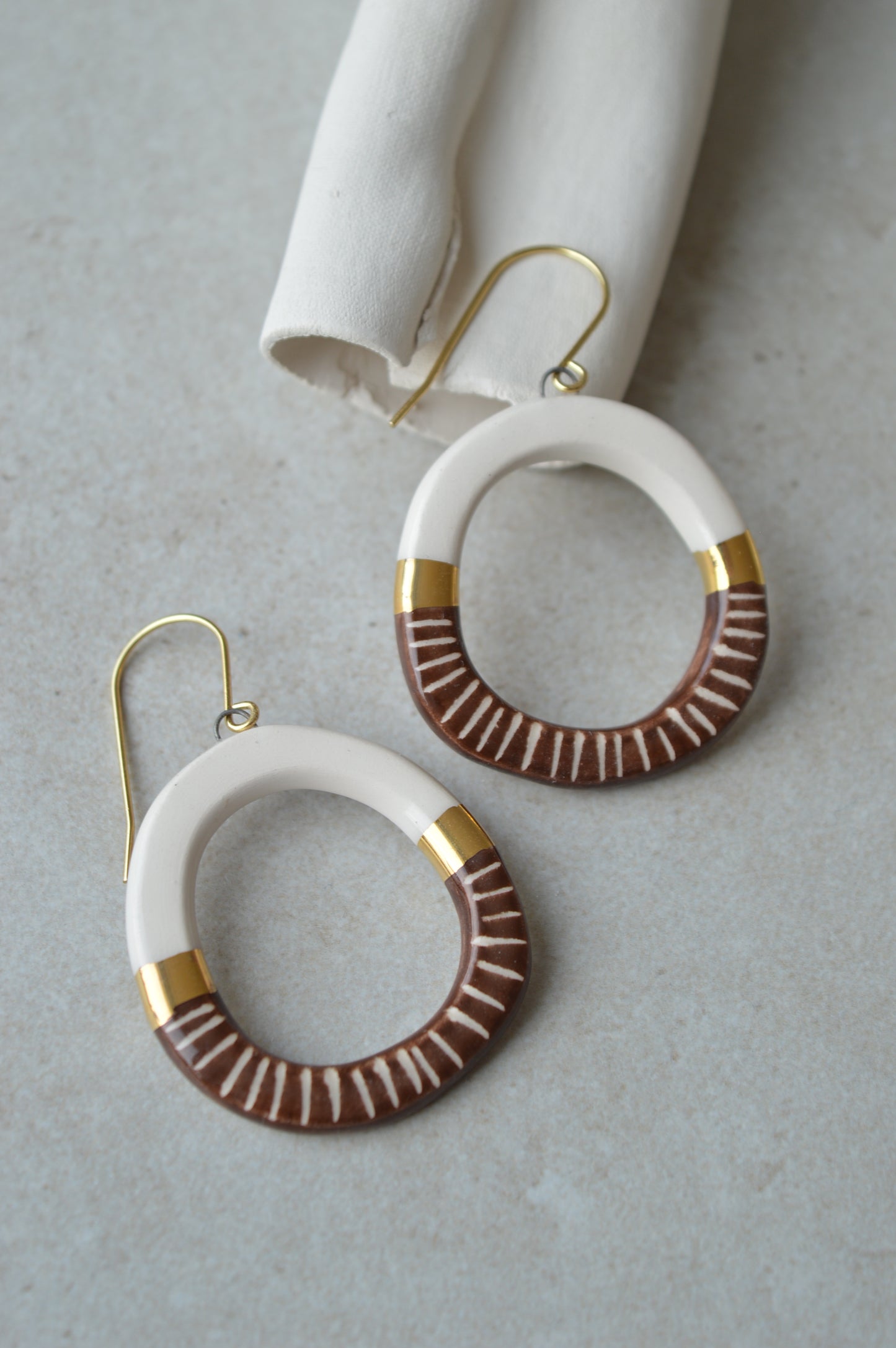 Ceramic Earrings No. 148