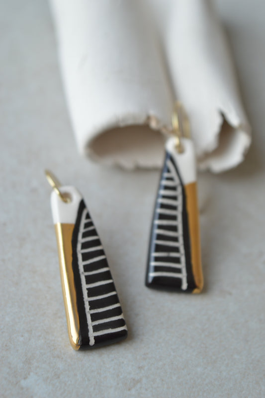 Ceramic Earrings No. 115