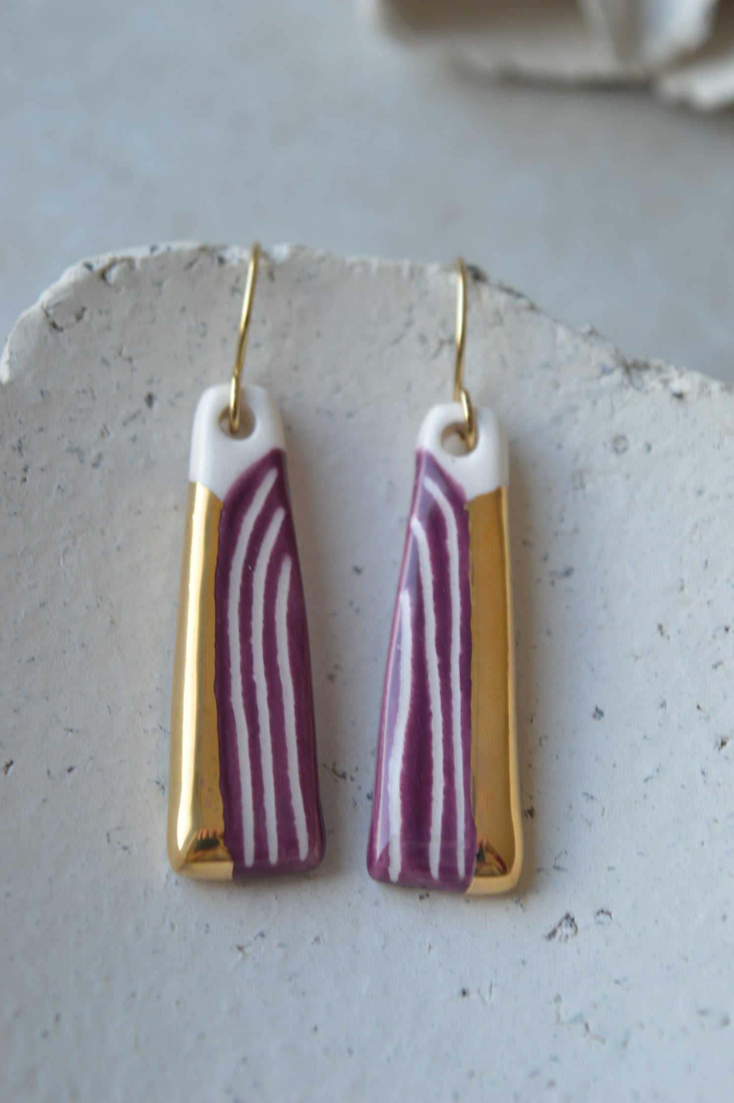 Ceramic Earrings No. 155