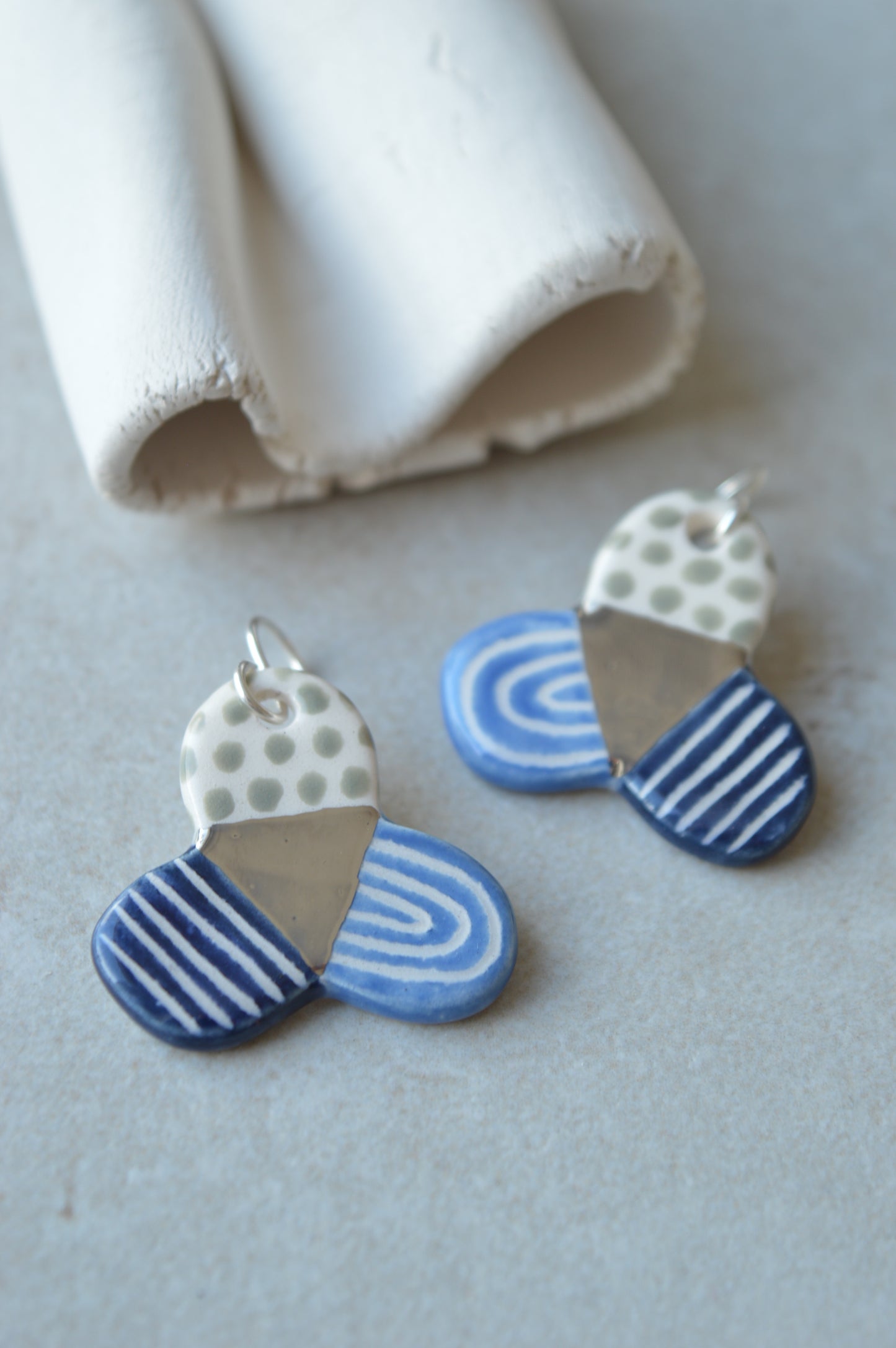 Ceramic Earrings No. 161