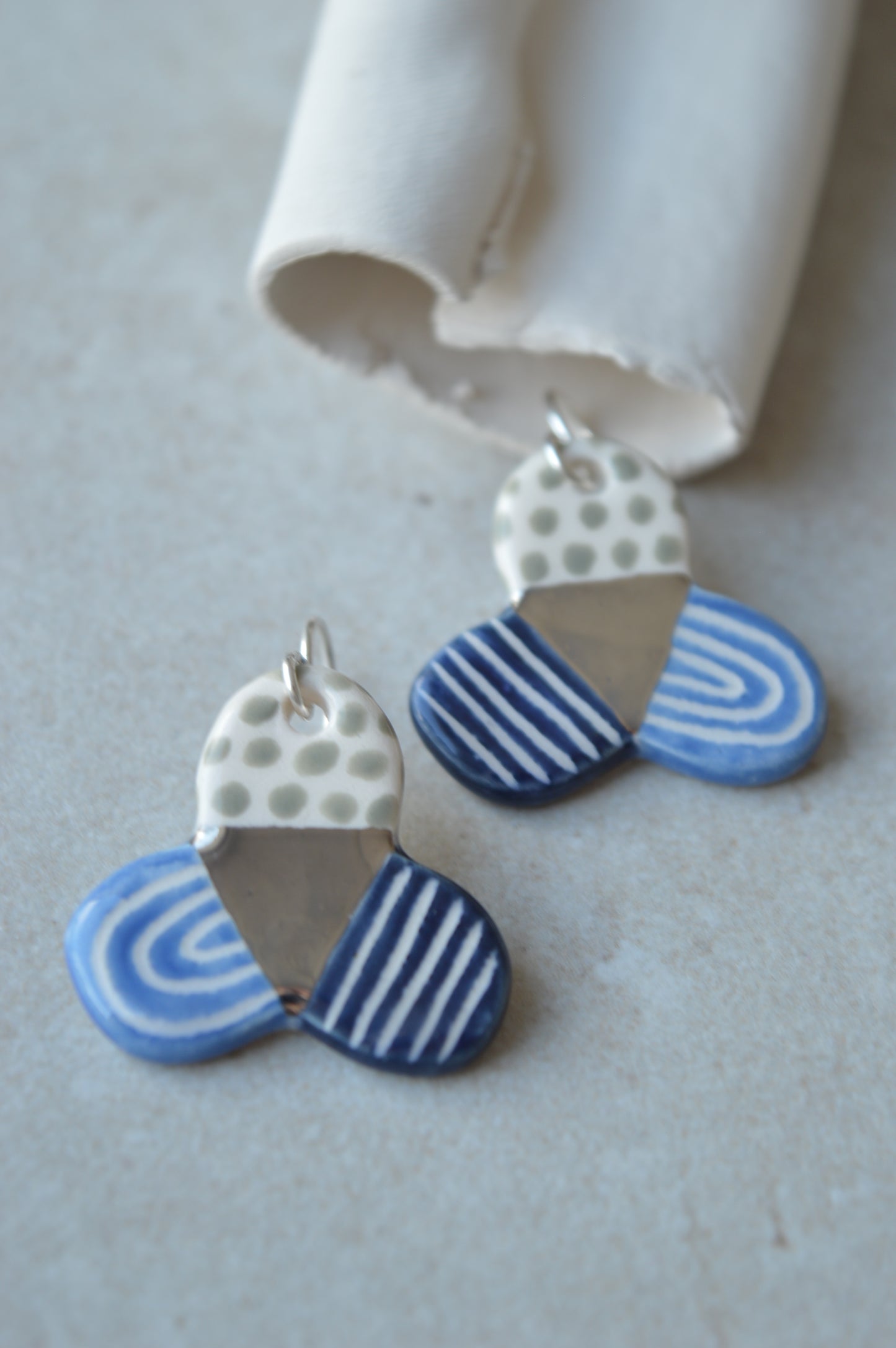 Ceramic Earrings No. 161