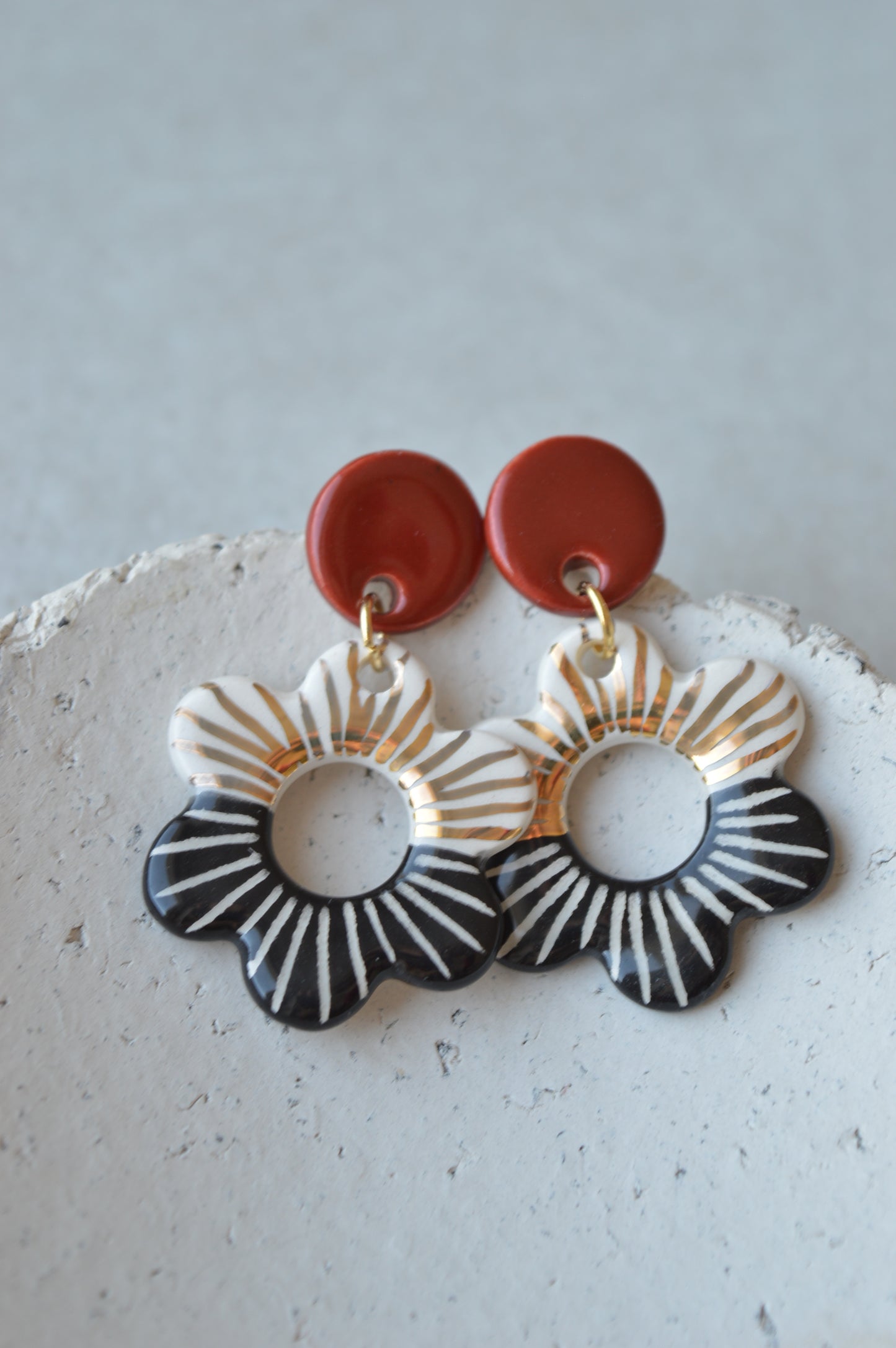 Ceramic Earrings No. 104
