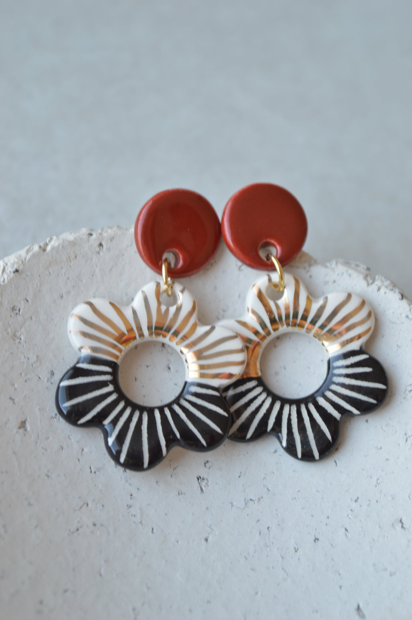 Ceramic Earrings No. 104