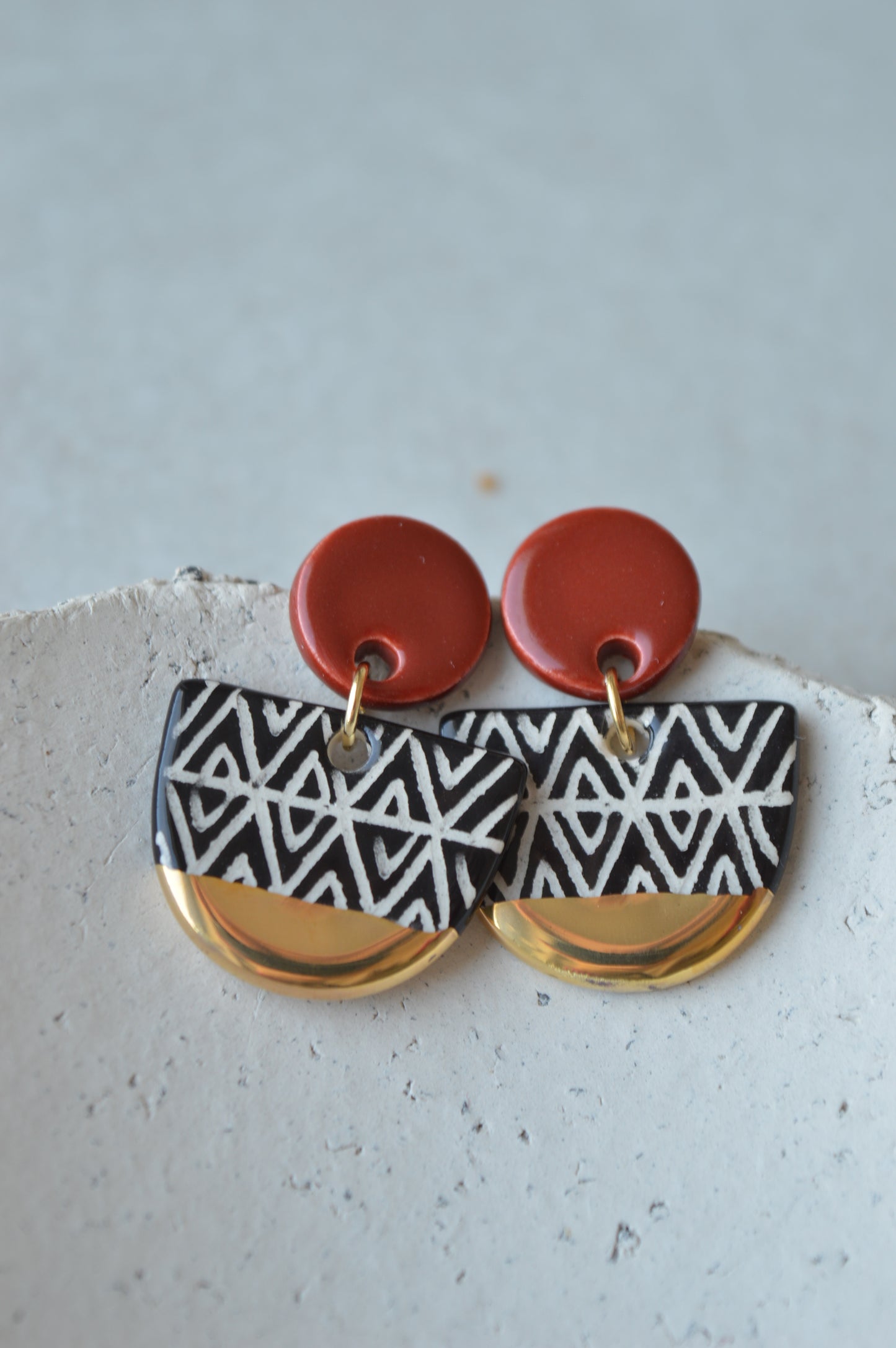Ceramic Earrings No. 105